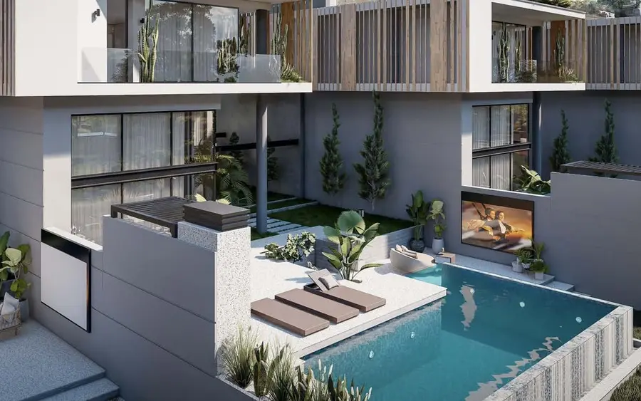 Private pool at Bluescape